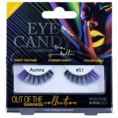Image of Eye Candy False Eyelashes Out of Darkness Aurora, Black