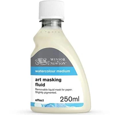 Image of Winsor &amp; Newton 3039759 250ml Watercolour Masking Liquid Artist Fluid Used for Paper