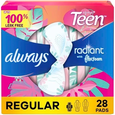Image of Always Totally Teen Radiant Infinity Pads 28 Count