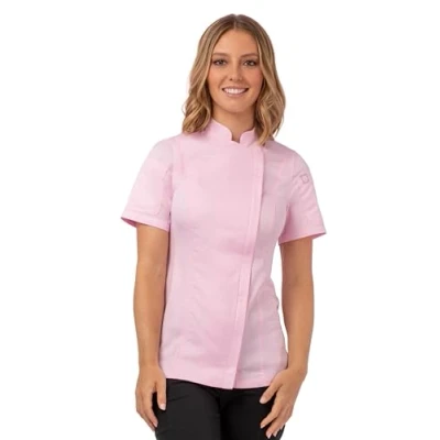 Image of Chef Works Women&#039;s Springfield Coat, Pink, XS