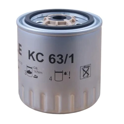 Image of J911213 Fuel Filter MAHLE ORIGINAL KC 76 Spin on VOLVO: V40 Estate, S40 I, RENAULT: Trafic I Van, Platform/Chassis