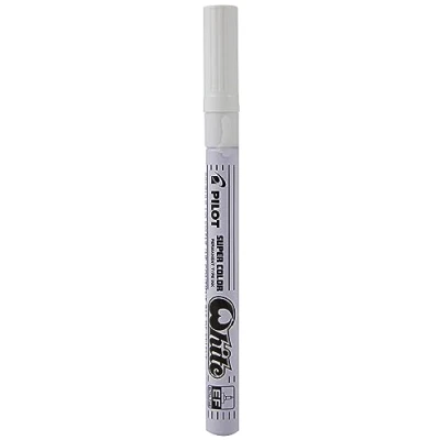 Image of Pilot 420101250L Supercolour Extra Fine Paint Marker White