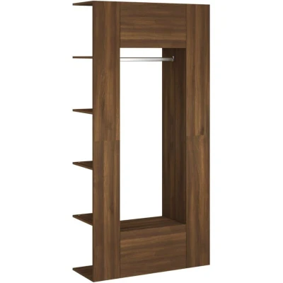 Image of vidaXL Hallway Cabinets 2 pcs Brown Oak Engineered Wood