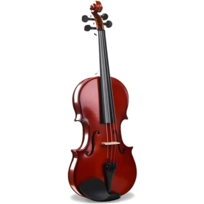 Image of Violin 4/4 Full Size, Solid Wood for Adults, Students, Hard Case, Bow, Rosin Included, Beginners, Advanced,3/4
