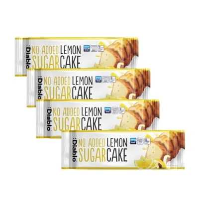 Image of Diablo No Added Sugar Lemon Cake, 200g (Pack Of 4)