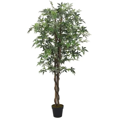 Image of vidaXL Artificial Maple Tree 224 Leaves 80 cm Green