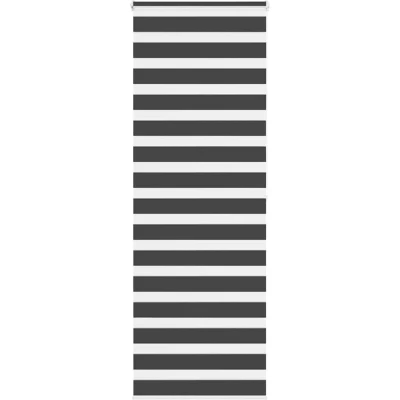 Image of vidaXL Zebra Blind Black 90x200 cm Fabric Width 85.9 Polyester