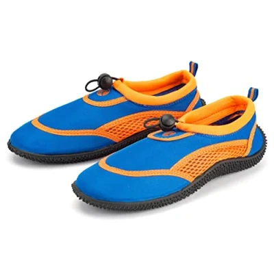 Image of Undercover Kids Toggle Aqua Shoes FWR1124 Blue/Orange Size 4