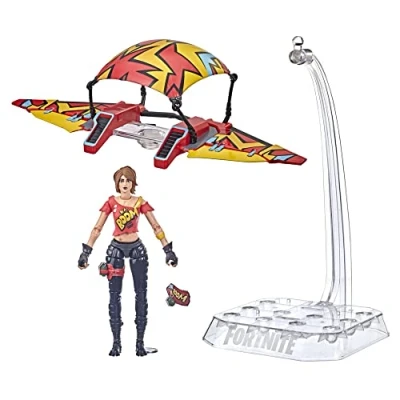 Image of Hasbro Fortnite Victory Royale Series TNTina with Glider, 15 cm Action Figure to Collect Accessories, Ages 8+, Multi