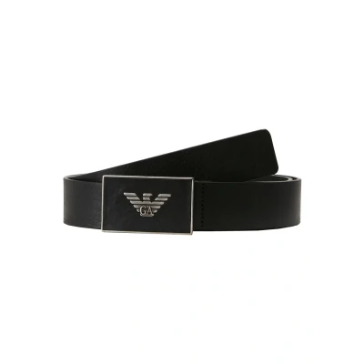 Image of Emporio Armani Cintura Plate BELT Belt, Size: 38, Black