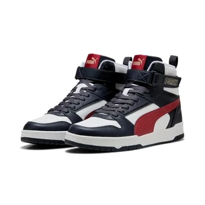 Image of PUMA Unisex RBD Game Sneaker, New Navy Dark Crimson White, 11 UK