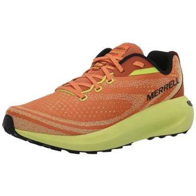Image of Merrell Morphlite Neutral running shoes, Men&#039;s, Size: 7.5, Melon/hiviz Textile