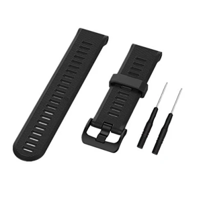 Image of Huwokxix Watch Strap Compatible with Garmin Forerunner 935/ 945/Approach S60/Fenix 5,22mm Silicone Replacement Band