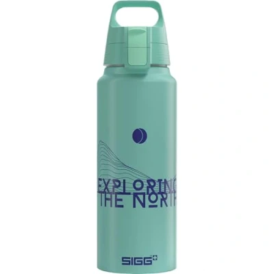 Image of SIGG Aluminium Water Bottle WMB Pathfinder Glacier Climate Neutral Certified Suitable For Carbonated Beverages Leakproof Lightweight BPA Free With Design 1L