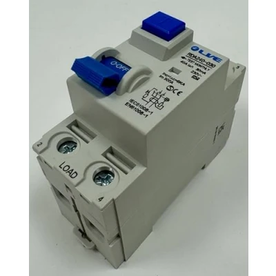 Image of LIVE 40Amp 30mA Type A RCD Double Pole RCCB Trip Switch for DIN Rail, 2 Module, AC and DC Protection, 6kA IEC61008 1