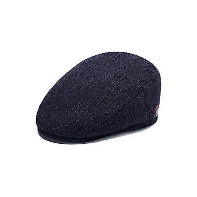 Image of ARG Mens Wool Flat Cap Gatsby Tweed Baker Boy hat Herringbone and Plain Newsboy (as8, Alpha, l, Grey Herringbone)