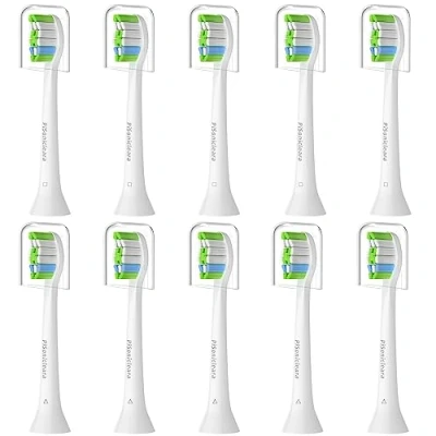 Image of Pisonicleara Replacement Toothbrush Heads Compatible with Philips Sonicare Electric (Pack of 10), Refill