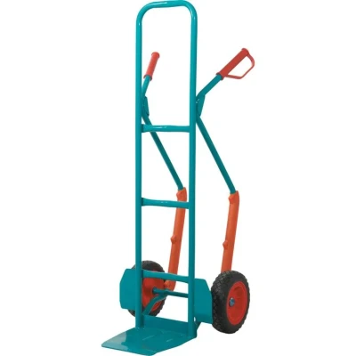 Image of Apollo Heavy Duty Sack Truck; High Back; Puncture Proof Wheels; Teal