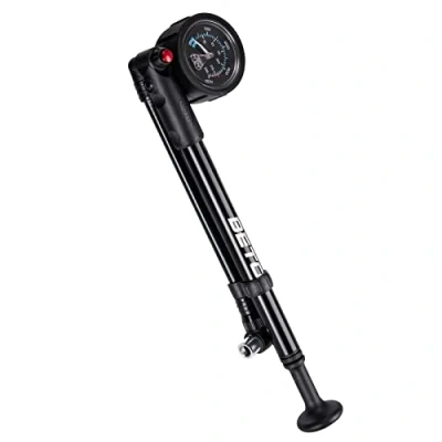 Image of BETO High Pressure Shock Pump (400 PSI Max) MTB Bike for Fork &amp; Rear Suspension with No Loss Schrader Valve
