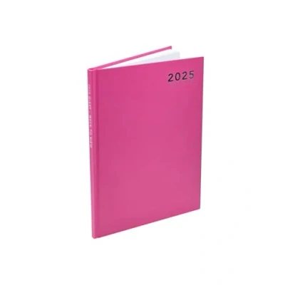 Image of 2025 Diary A4/A5/A6 Pastel Colour Fashion Week TO View, Day A Page Desk (A6 Pink)