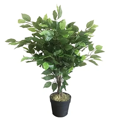 Image of Leaf Realistic Artificial FICUS Tree/Plant 60cm Mini Bush,60cm Bush,60cm,AZ