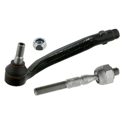 Image of 1633300003, 1633300003S1, 1633300103, 1633300103S1, 1633380015 Tie Rod FEBI BILSTEIN 26629 Front Axle Left with lock nuts