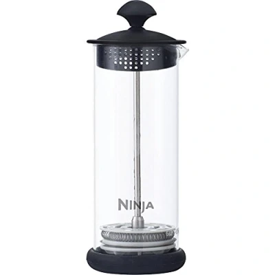Image of Ninja Coffee Bar Easy Milk Frother with Press Froth Technology, 5 oz. Clear/Black