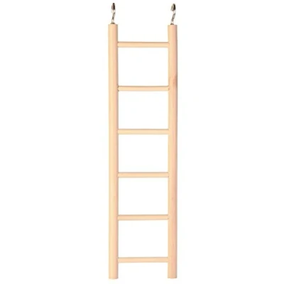 Image of Trixie Wooden Ladder with Five Rugs, Beige, 24 cm