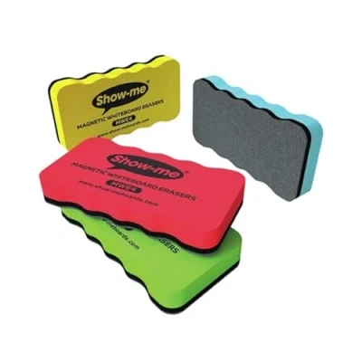 Image of Show me Magnetic Whiteboard Eraser Assorted (Pack of 4) MWE4 Free finchley Refill Pen