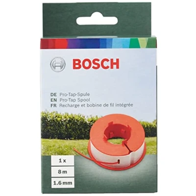 Image of Bosch Home and Garden F016800175 Replacement 8 m x 1.6 mm Pro Tap Spool for Easy Trim Combi Models, Black