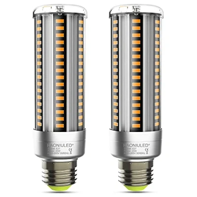 Image of HAONIULED E27 LED 25 W Warm White Corn Bulbs 2700 K 3000 LM Replacement 250 Incandescent Bulb, Bulb Energy Saving Pack of 2