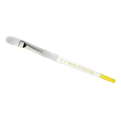 Image of Royal &amp; Langnickel Paint Brush Soft Grip Filbert Nylon Color: White