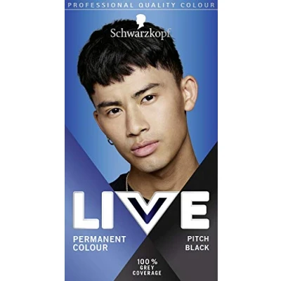 Image of Schwarzkopf Live Permanent Hair Colour Men Pitch Black 099