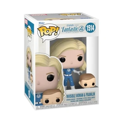 Image of Funko Pop! &amp; Buddy: Fantastic Four (2025) Invisible Woman Collectable Vinyl Figure Gift Idea Official Merchandise Toys for Kids Adults Movies Fans
