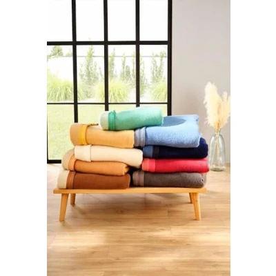 Image of Poyet Motte Aubisque Wool Blanket, Maize/Champagne Colour, Mais/Champagne, 240x180 cm