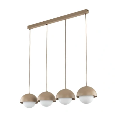 Image of Bono Bar Pendant Ceiling Light Brown 4xG9