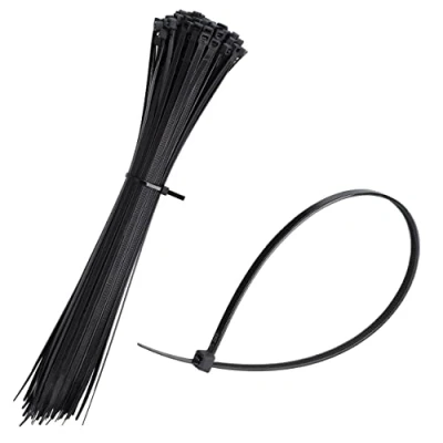 Image of mumbi Cable Ties Black 200 mm x 3.6 UV Resistant Fire Protection UL 94 V2 Professional Set of 100