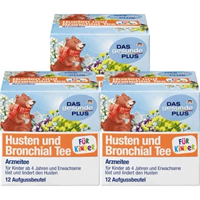 Image of Herbal Cough and Bronchial Tea for Children 3 Packs x 18 g, Mivolis/Germany