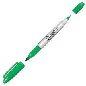Image of Sharpie Twin Tip Fine Point and Ultra Permanent Markers, 1 Green Marker by