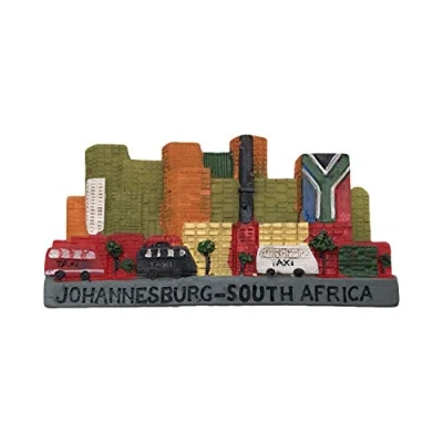 Image of 3D Johannesburg South Africa Refrigerator Fridge Magnet Tourist Souvenirs Resin Magnetic Stickers Home &amp; Kitchen Decoration from Travel Gift