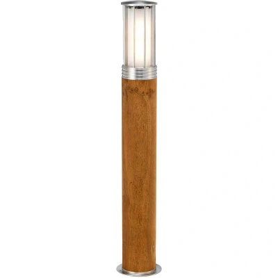Image of Hornsea Outdoor Bollard Teak with 316 Stainless Steel, IP55