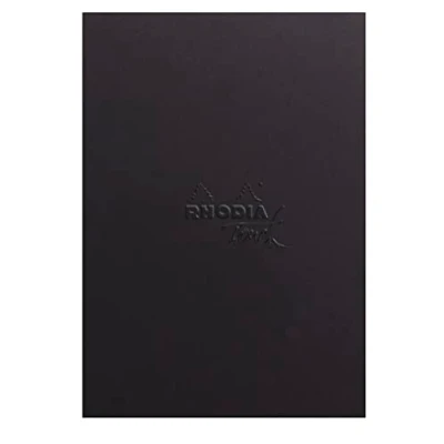 Image of Rhodia 116187C Touch Mixed Media Pad, extra white Paint&#039;On paper 250g A5 portrait, 20 detachable microperforated sheets glued canvas pad