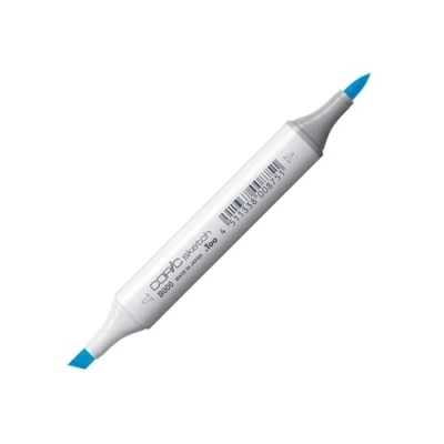 Image of Copic Sketch Coloured Marker Pen (B 000) Pale Porcelain Blue, For Art &amp; Crafts, Colouring, Graphics, Highlighter, Design, Anime, Professional Beginners, Supplies Colouring Books