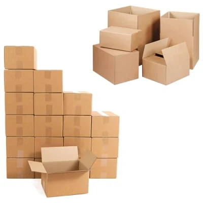 Image of 10 x Small Single Wall Durable Packing Shipping Mailing Cardboard Storage Boxes (8x6x4)