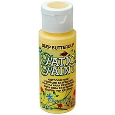 Image of DecoArt Outdoor Acylic Paint, Acrylic, Deep Buttercup, 59ML