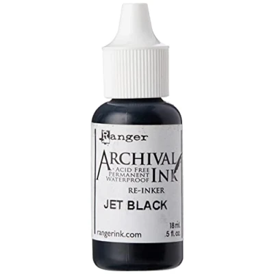 Image of Archival Pad Re inkers Ranger Industries Inker, Jet Black