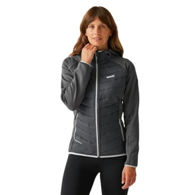 Image of Regatta Women&#039;s Water repellent Andreson Viii Hybrid Jacket Seal Grey Oyster Mushroom, Size: 14