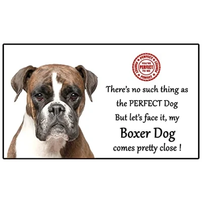 Image of Boxer Brindle Dog Gift Perfect Fun novelty Flexible 5&quot; x 3&quot; Magnet