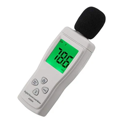 Image of Digital Sound Level Meter, Walfront Smart Sensor AS804 High Accuracy Meter Testing Decibel Monitor Noise Measuring Range 30 130dBA 1.5dB