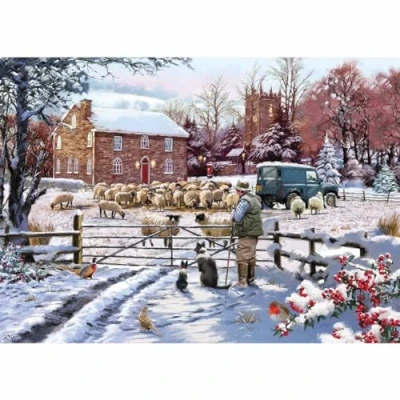 Image of Otter House Gift 1000 Piece Jigsaw Puzzle Home Farm
